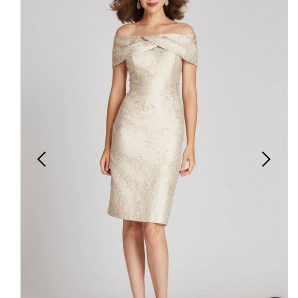 Jacquard Portrait Dress Rickie Freeman Teri Jon Size 6